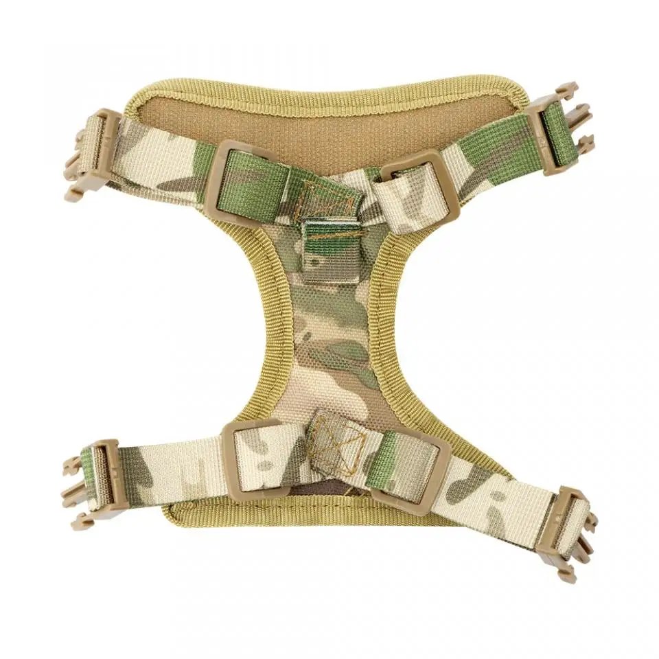 Tactical Cat Harness Leash for Walking Escape Proof Adjustable Kitten Vest with Patch for Military Service Small Dog Training