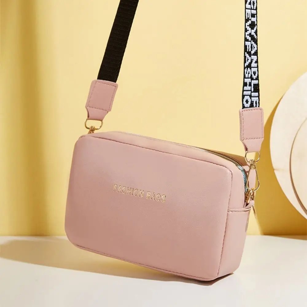 Women Handbag and Purse Simple Designer Fashion Casual Messenger Bag Wide Strap Shoulder Bag Female Small Phone Crossbody Bag
