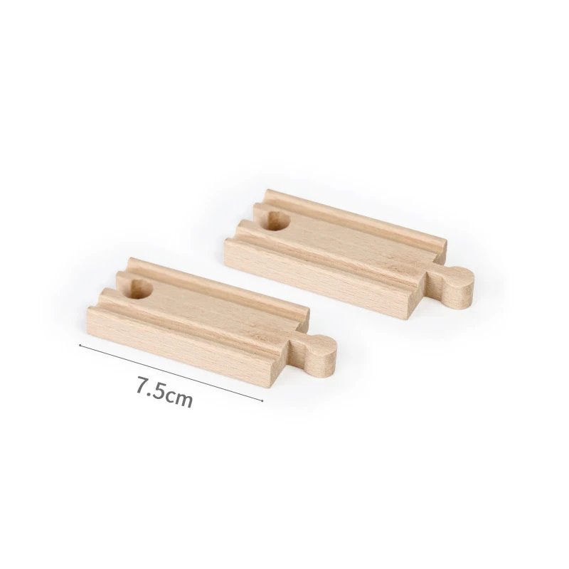 Wooden Train Track Accessories Plastic Building Blocks Adapters Wooden Track Connectors fit for Brand Wood Tracks Toys Kid Gifts