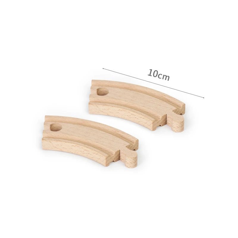 Wooden Train Track Accessories Plastic Building Blocks Adapters Wooden Track Connectors fit for Brand Wood Tracks Toys Kid Gifts