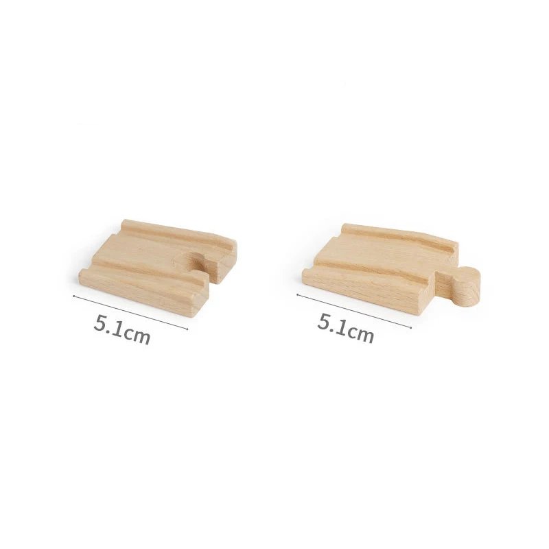 Wooden Train Track Accessories Plastic Building Blocks Adapters Wooden Track Connectors fit for Brand Wood Tracks Toys Kid Gifts