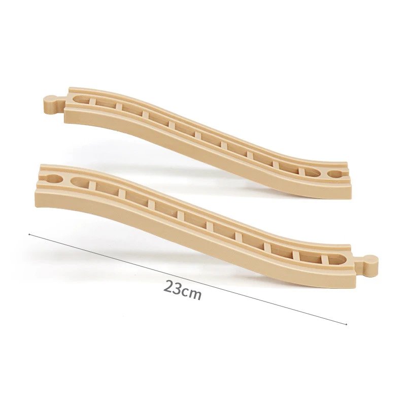 Wooden Train Track Accessories Plastic Building Blocks Adapters Wooden Track Connectors fit for Brand Wood Tracks Toys Kid Gifts