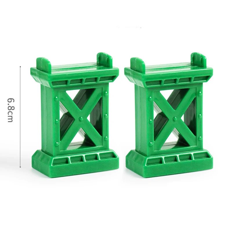 Wooden Train Track Accessories Plastic Building Blocks Adapters Wooden Track Connectors fit for Brand Wood Tracks Toys Kid Gifts