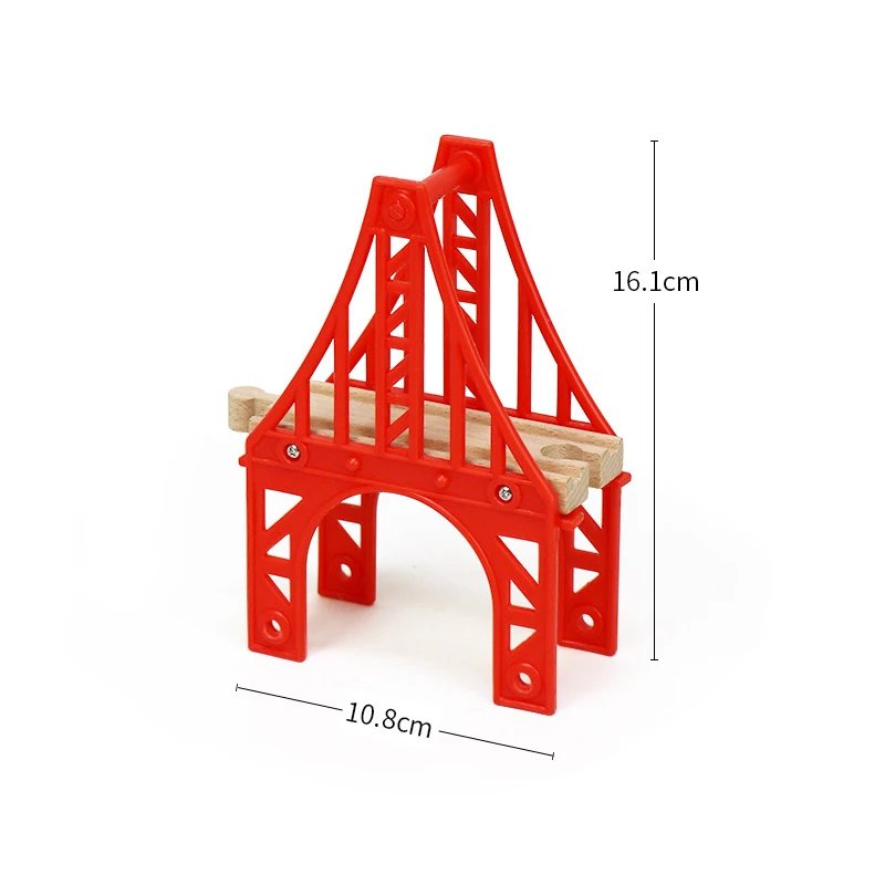 Wooden Train Track Accessories Plastic Building Blocks Adapters Wooden Track Connectors fit for Brand Wood Tracks Toys Kid Gifts