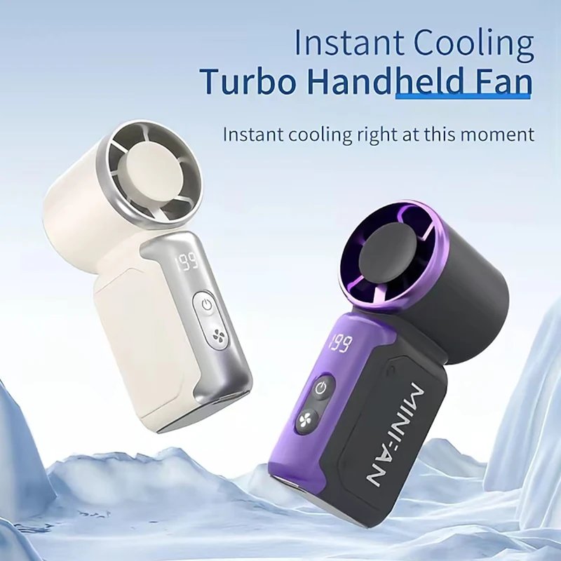 Mini handheld fan, portable small electric fan, USB charging portable pocket fan, suitable for outdoor, travel, and office use