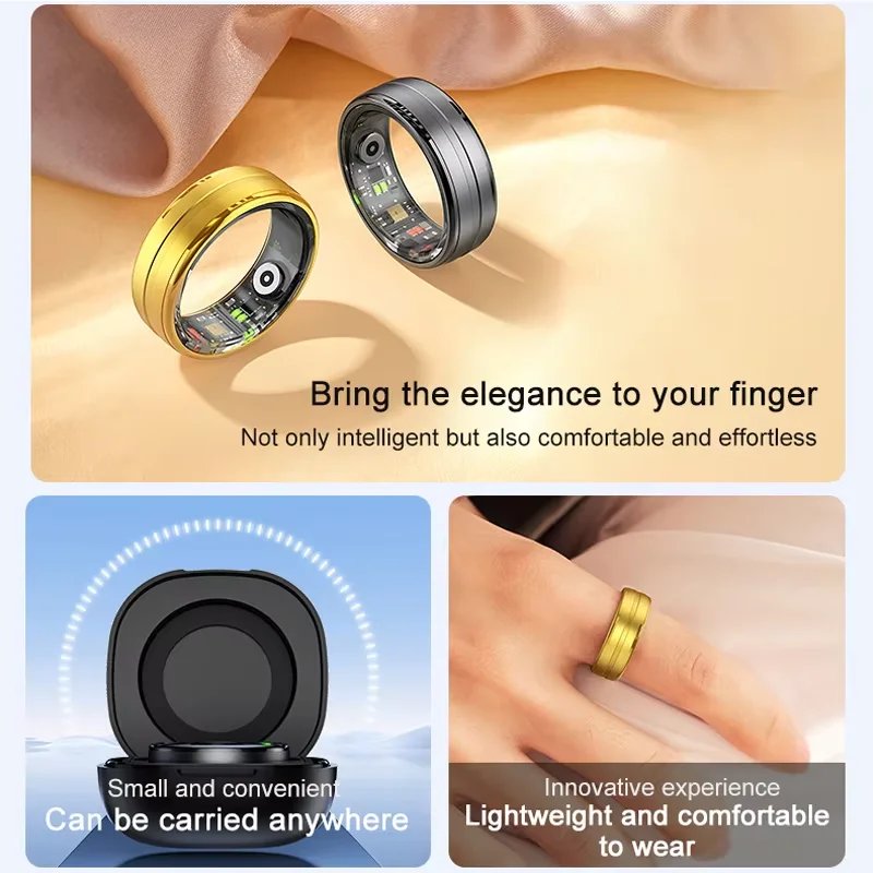 R06 Smart Ring Men Women with Charging Case,Heart Rate and Blood Oxygen Monitor,5ATM Waterproof,Multi-Sport Mode For Andriod IOS Top Categories Women Women’s Fashion Color : Black|Gold|Edge Gold R06 Smart Ring Men Women with Charging Case,Heart Rate and Blood Oxygen Monitor,5ATM Waterproof,Multi-Sport Mode For Andriod IOS Top Categories Women Women’s Fashion Color : Black|Gold|Edge Gold